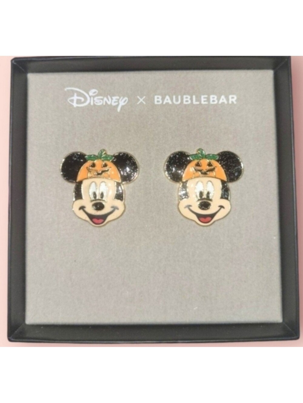 Baublebar Disney Mickey Mouse Halloween Pumpkin Haunt the Halls Earrings